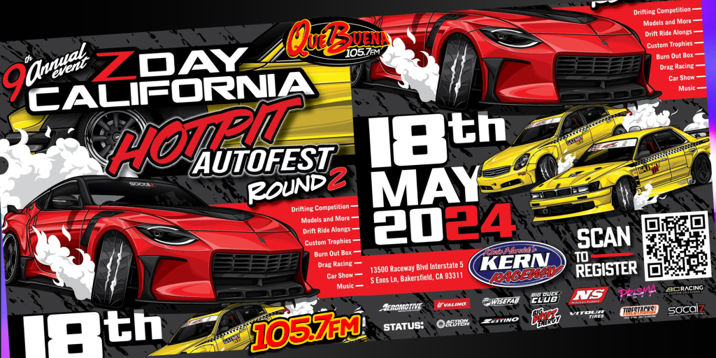 ¡Z Day California Hotpit Autofest Round 2 llega a Bakersfield!